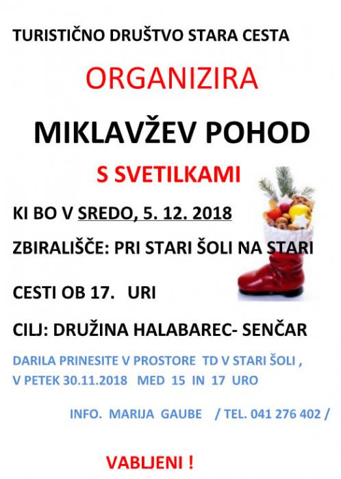 MIKLAVŽEV POHOD S SVETILKAMI