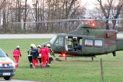 Helikopter Slovenske vojske v Ljutomeru