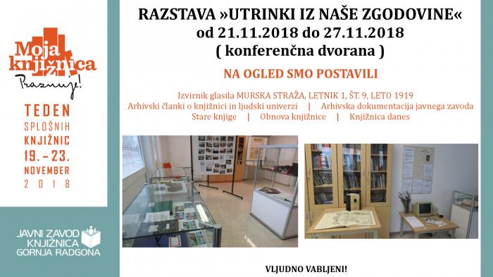 UTRINKI IZ NAŠE ZGODOVINE