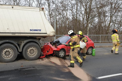 Prometna nesreča v Turjancih, foto: PGD Gornja Radgona