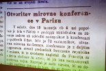 18. januarja 1919 se je pričela Pariška mirovna konferenca