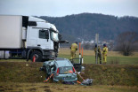 Prometna nesreča na cesti Lenart - Ptuj