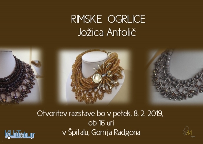 ODPRTJE RAZSTAVE RIMSKIH OGRLIC JOŽICE ANTOLIČ