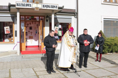 Odprtje prenovljenih prostorov Kleklove knjigarne Družina