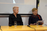 Pogovor s Suzano Tratnik (levo) je vodila Ivanka Klopčič Casar