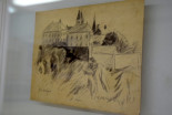 Risba na papirju Ludvika Vrečiča