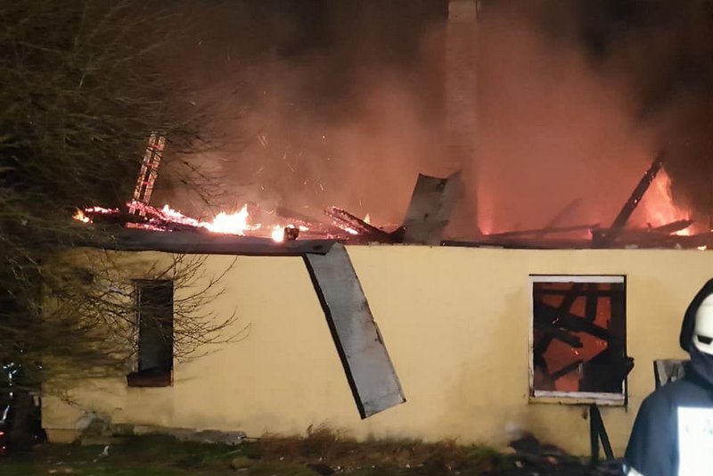 Hiša je v celoti zgorela, foto: PGD Sveta Ana