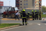 Razsuta pšenica v krožišču