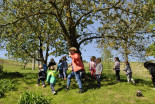 Otroci na obisku na Šiškovi kmetiji