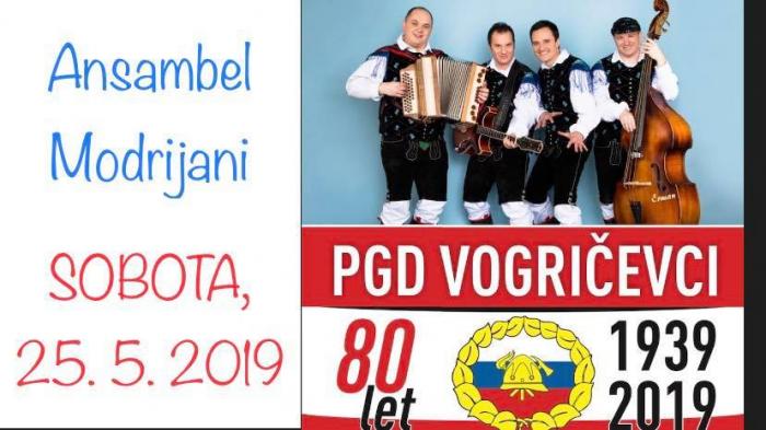 80. obletnica PGD Vogričevci z Modrijani