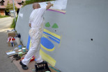 Poslikava zidu v Mali Nedelji