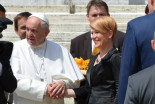 Papež Frančišek in Aleksandra Pivec