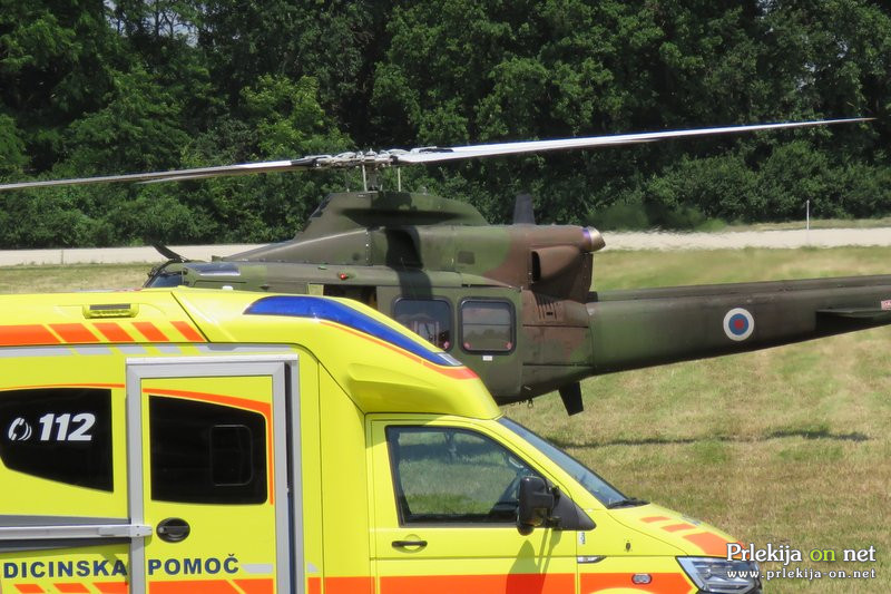 Helikopter Slovenske vojske v Ljutomeru