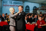 Darja Vudler in predsednik RS