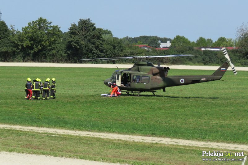 Helikopter Slovenske vojske v Ljutomeru