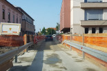 Gradnja mostu čez Ščavnico