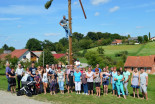 Postavljanje klopotca pri Filipičevih v Precetincih