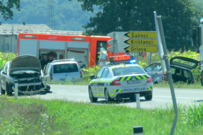 Prometna nesreča v Noršincih pri Ljutomeru