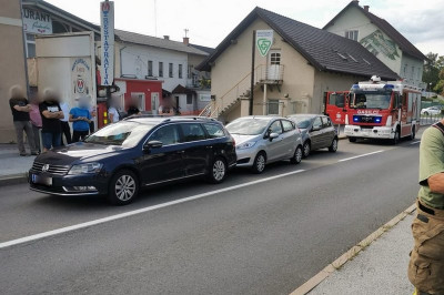 Verižno trčenje v Gornji Radgoni, foto: PGD Gornja Radgona