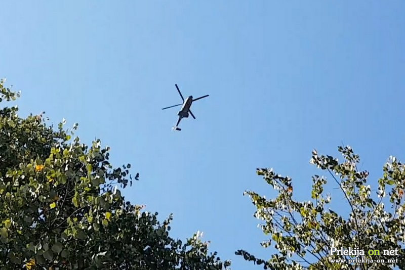 Posredoval je helikopter Slovenske vojske 