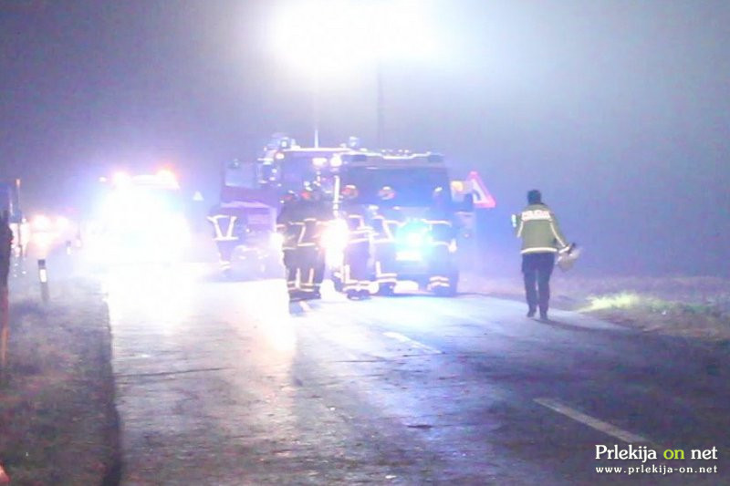 Prometna nesreča se je zgodila na cesti Dokležovje - Ižakovci