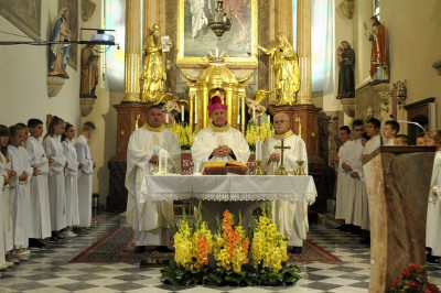 Slavnostni obred umestitve župnika Gorana Merice