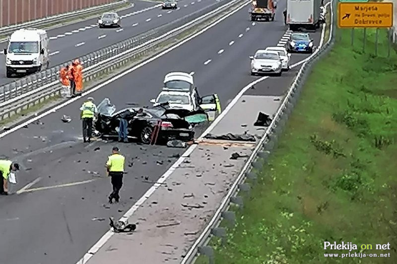 Prometna nesreča na podravski avtocesti