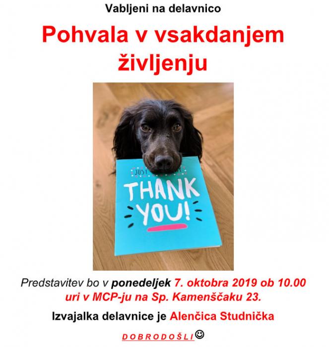 Pohvala v vsakdanjem  življenju
