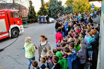 Požar in evakuacija na OŠ Mala Nedelja 2019