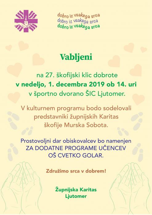 27. škofijski klic dobrote