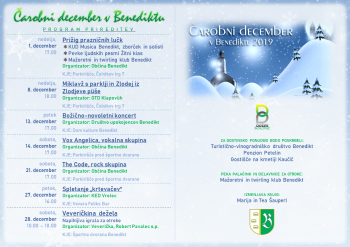 Čarobni december v Benediktu