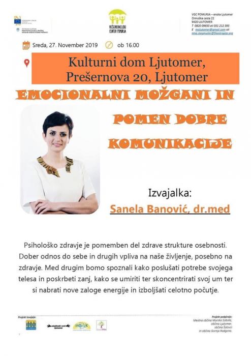 EMOCIONALNI MOŽGANI in POMEN DOBRE KOMUNIKACIJE- dr. med. Sanela Banović