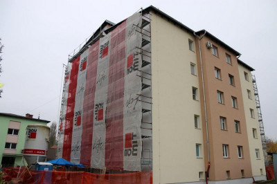 Radgonska stolpnica dobiva novo fasado, foto: Ludvik Kramberger
