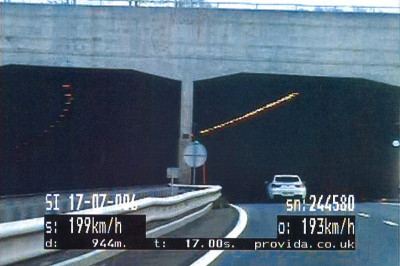 Voznik BMW-ja je vozil 199 km/h, foto: PPP Maribor