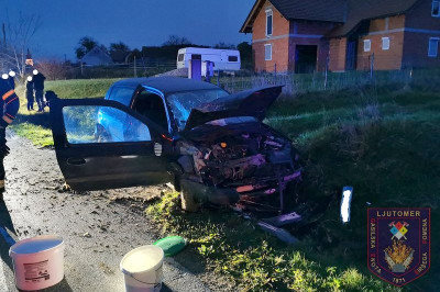 Prometna nesreča v Cezanjevcih, foto: PGD Ljutomer