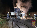 Požar tovornega vozila na avtocesti