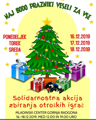 SOLIDARNOSTNA AKCIJA ZBIRANJA OTROŠKIH IGRAČ