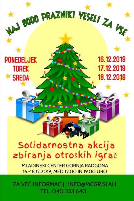 SOLIDARNOSTNA AKCIJA ZBIRANJA OTROŠKIH IGRAČ