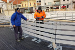 Postavljanje drsališča v Ljutomeru