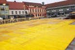 Postavljanje drsališča v Ljutomeru