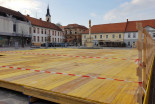 Postavljanje drsališča v Ljutomeru