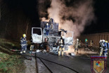 Požar tovornega vozila na avtocesti