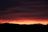 Rdeče jutranje nebo nad Ljutomerom