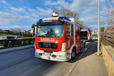 Gasilci PGD Gornja Radgona so zavarovali kraj dogodka in nudili pomoč policiji