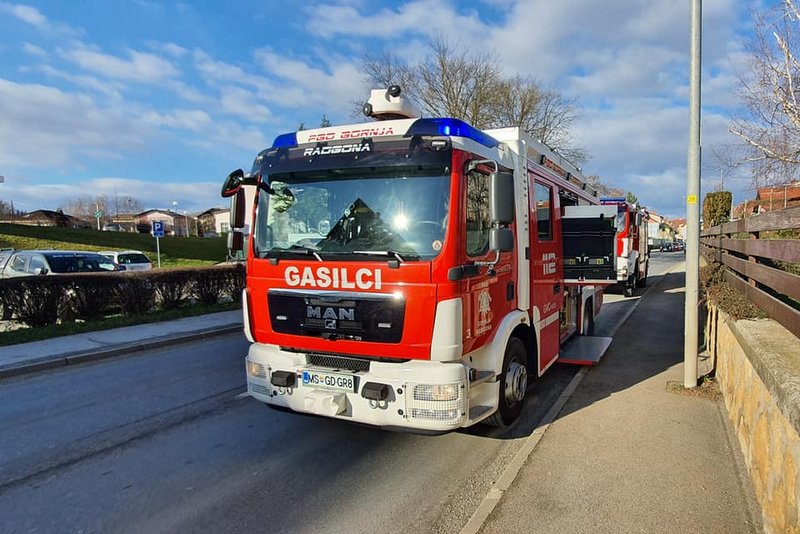 Gasilci PGD Gornja Radgona so zavarovali kraj dogodka in nudili pomoč policiji