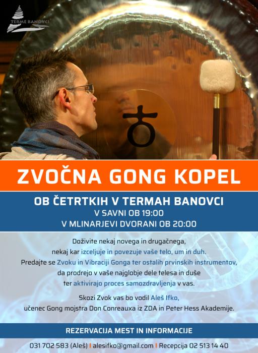 Zvočna Gong kopel - Terme Banovci