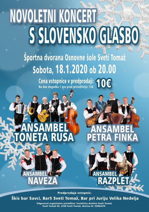 Novoletni koncert s slovensko glasbo