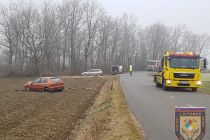Prometna nesreča na cesti Stara Nova vas - Veržej