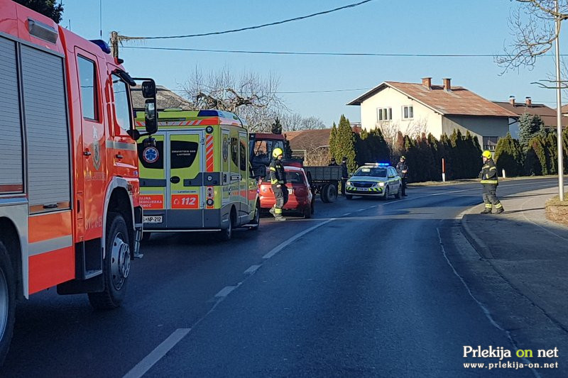 Prometna nesreča v Noršincih pri Ljutomeru