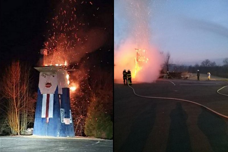 Kip je pogorel, foto: Občina Moravče